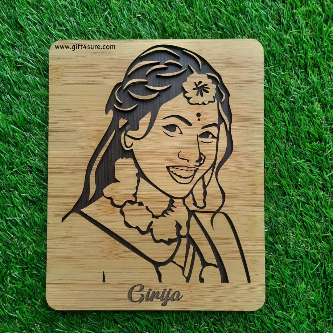 PREMIUM 3D WOODEN PORTRAIT - SINGLE PERSON