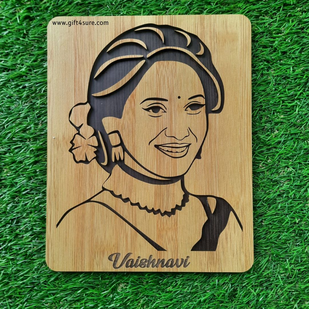 PREMIUM 3D WOODEN PORTRAIT - SINGLE PERSON