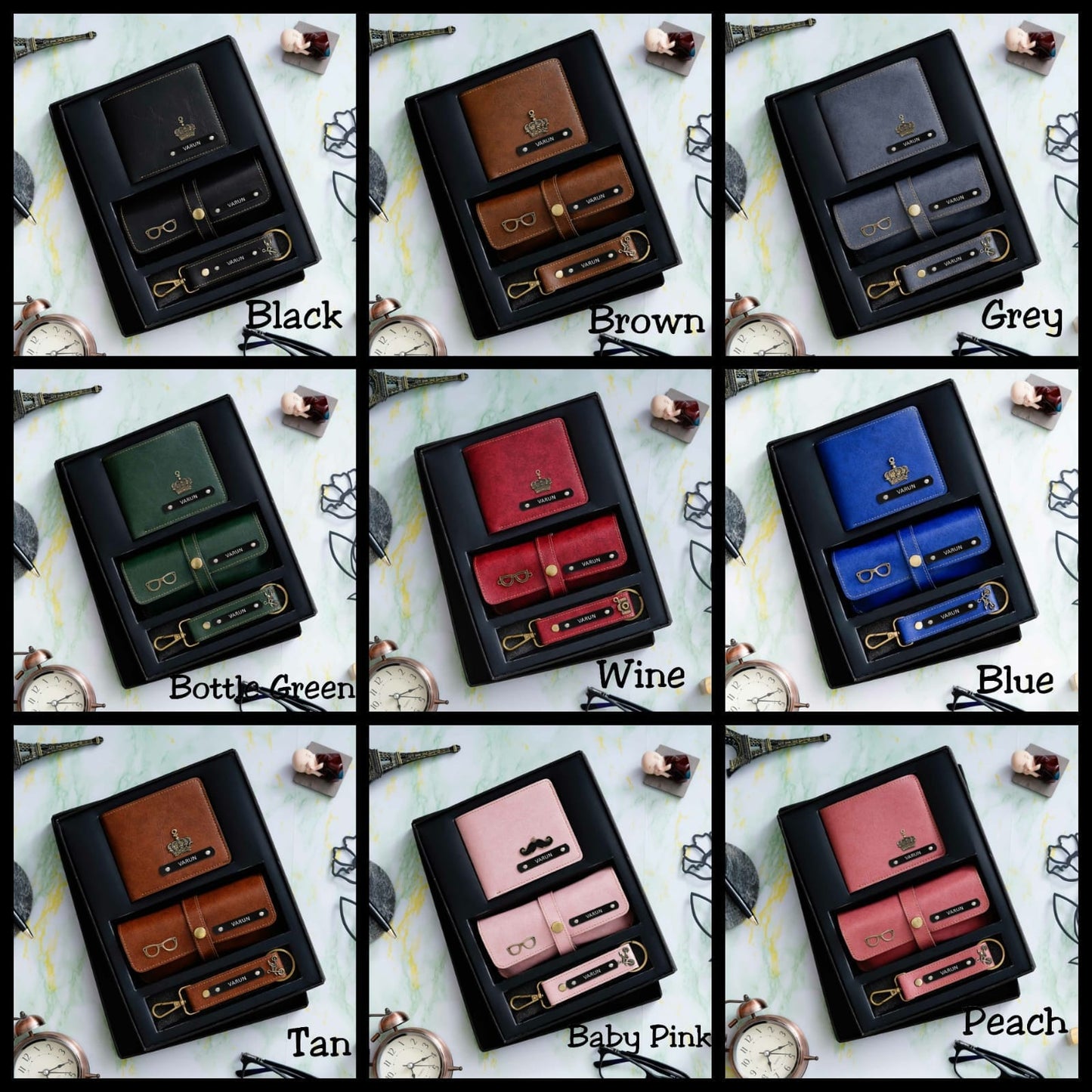 IMPORTED MEN’S WALLET COMBO (WALLET + SUNGLASS COVER + KEYCHAIN)