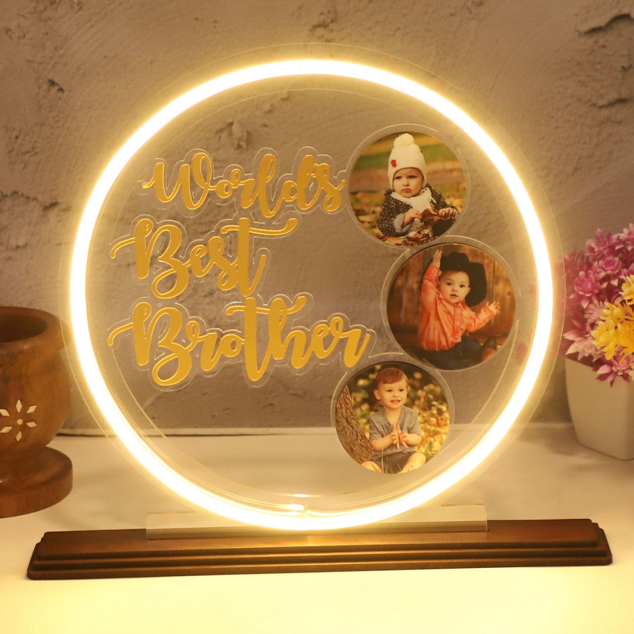 WORLD'S BEST BROTHER NEON LED