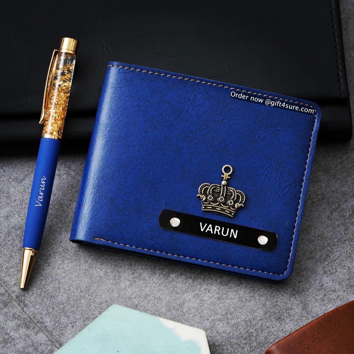 IMPORTED MEN’S WALLET & GOLDEN FLAKE PEN COMBO