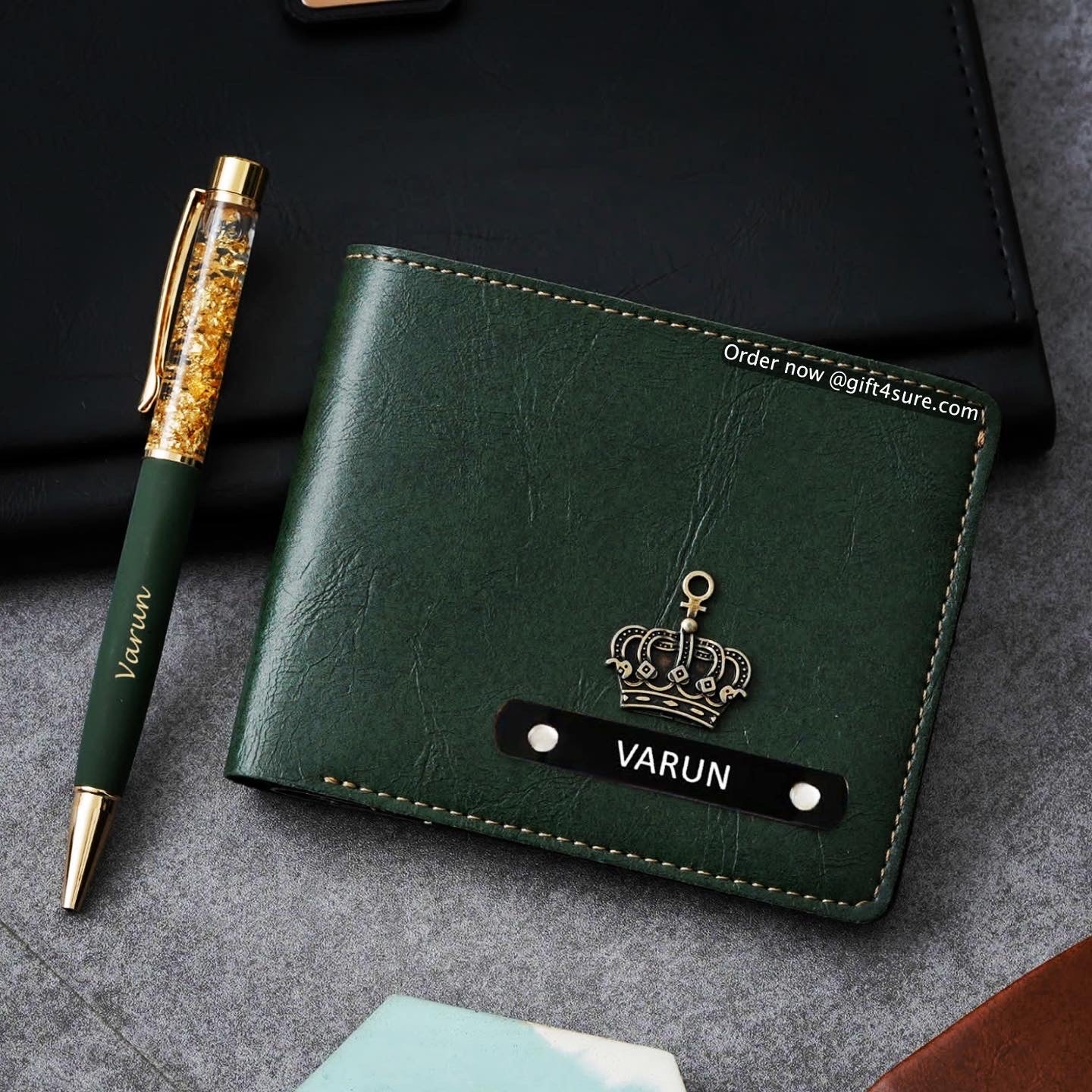 IMPORTED MEN’S WALLET & GOLDEN FLAKE PEN COMBO