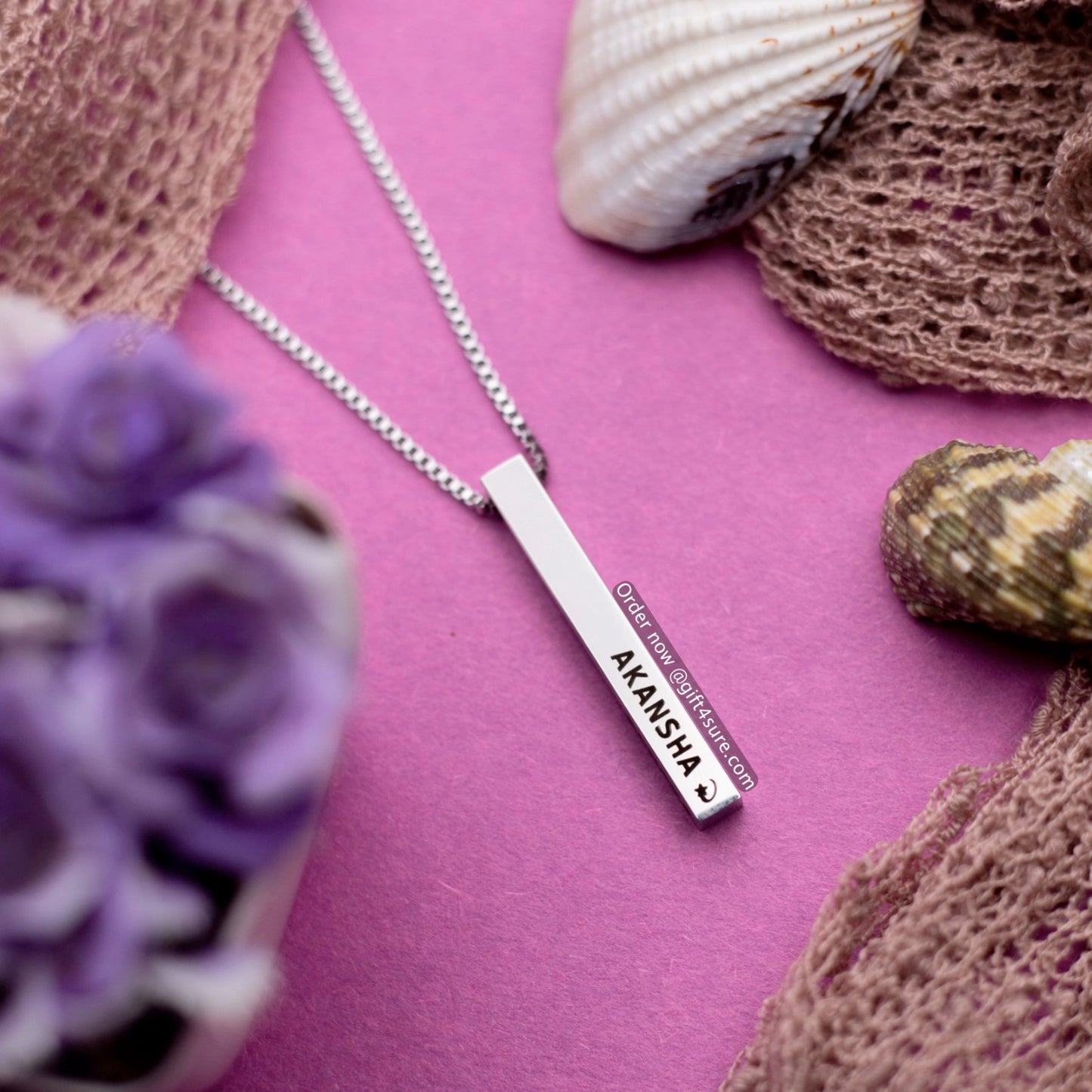 SILVER – BAR PENDENT