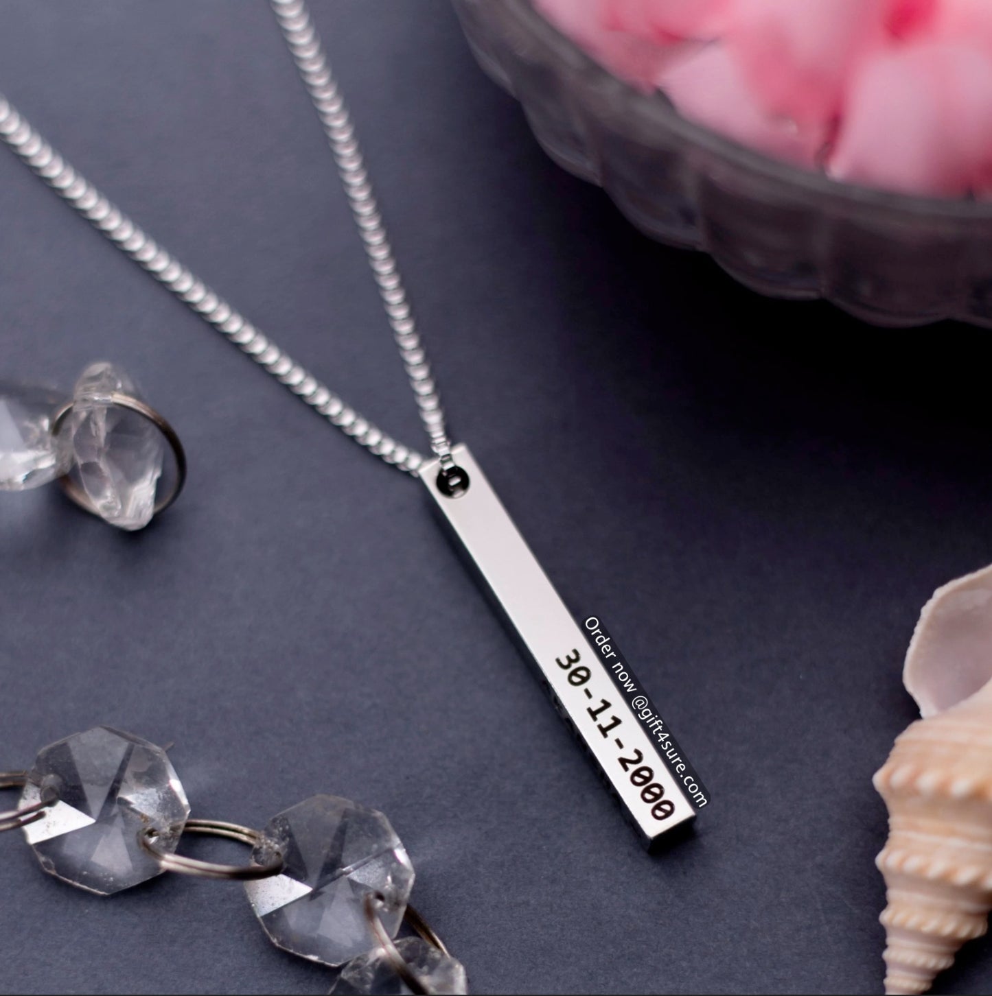 SILVER – BAR PENDENT