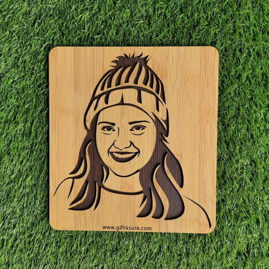 PREMIUM 3D WOODEN PORTRAIT - SINGLE PERSON
