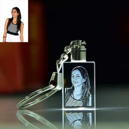 CRYSTAL LED KEYCHAIN