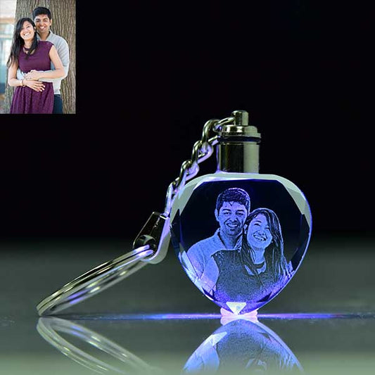 CRYSTAL LED KEYCHAIN