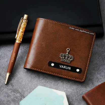 IMPORTED MEN’S WALLET & GOLDEN FLAKE PEN COMBO