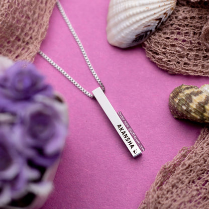 SILVER – BAR PENDENT